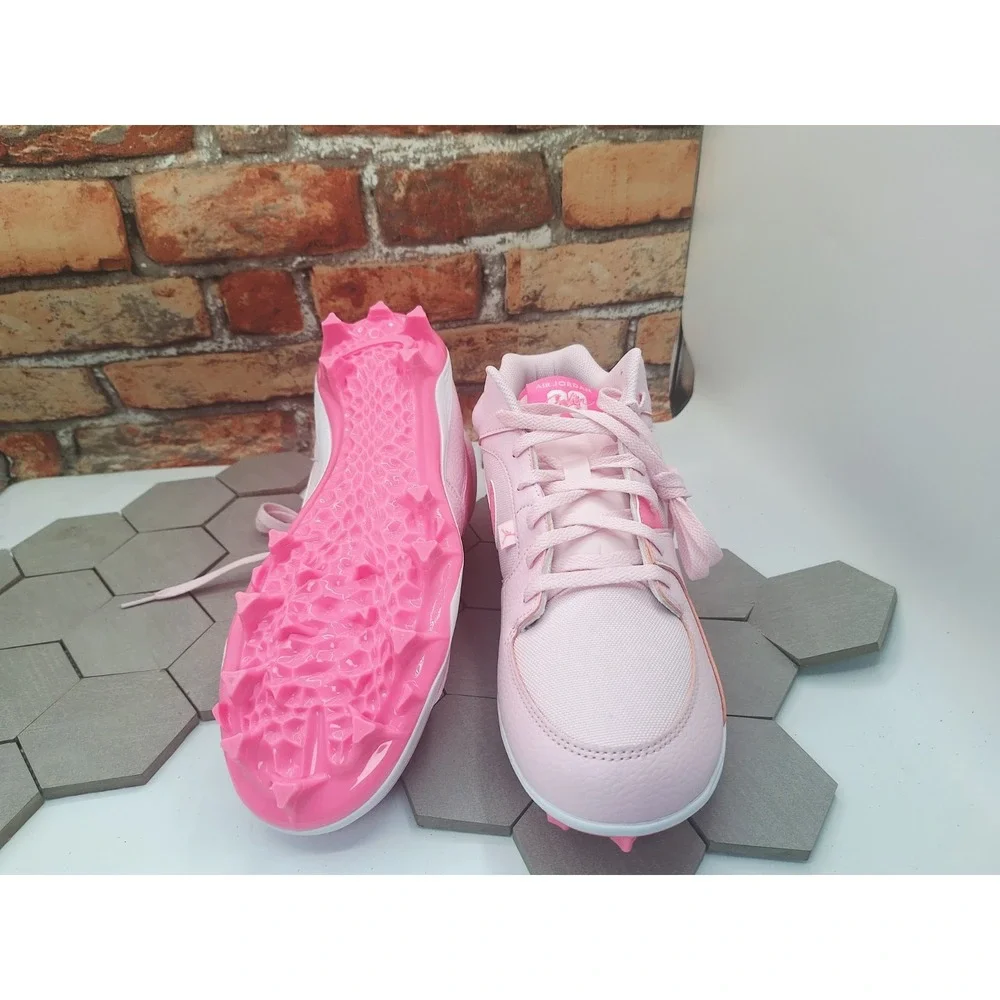 Jordan Stadium 90 Low TD Football Cleats Pink Foam Men Sz 13 Retro 1 I V 5 Nike